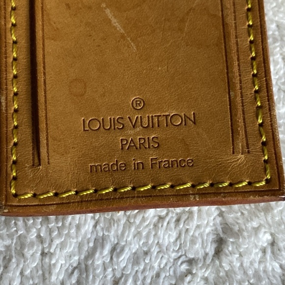 Vintage Louis Vuitton Luggage Tag in Vachetta Leather (07F) - Picture 5 of 5
